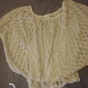 Fashion Bug Cream Lace Top